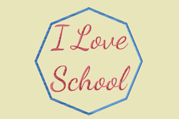 I Love School Embroidery Design Review