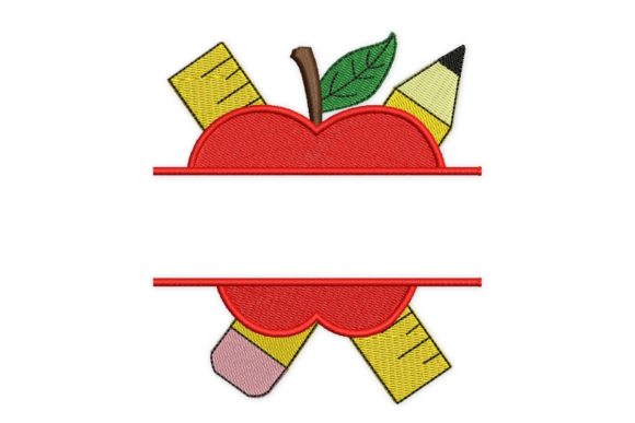 Review: Back to School Apple and Ruler Design