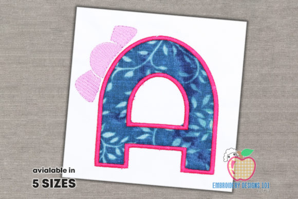 Review: Letter A with Bow Applique for Holiday Sales