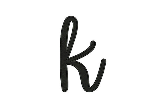 Review: Lower Case Alphabet K for Holiday Embroidery