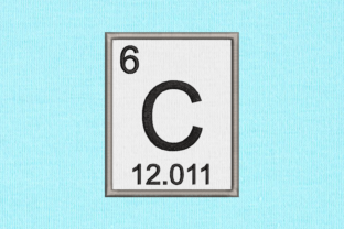 Reviewing the Periodic Element 6 C Carbon Applique